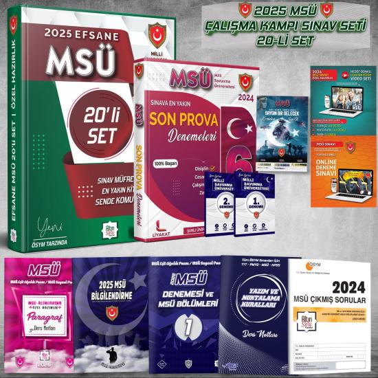 MSÜ 22’li Efsane Set - 2024 MSÜ Özel Hazırlık - Altın Seri Yayınları