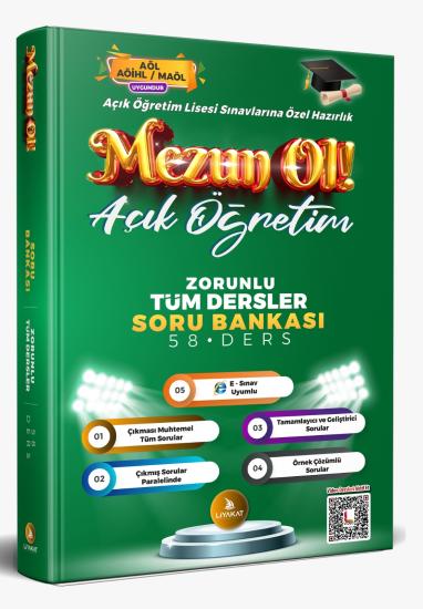 Mezun OL Zorunlu Tüm Dersler Soru Bankası - Açık Öğretim Lisesi Sınavlarına Özel Hazırlık