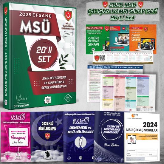 MSÜ 22’li Efsane Set - 2025 MSÜ Özel Hazırlık - Altın Seri Yayınları