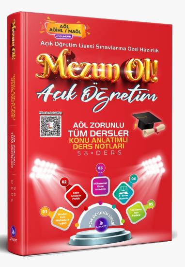 Mezun OL Zorunlu Tüm Dersler Konu Anlatımlı Ders Notları - Açık Öğretim Lisesi Sınavlarına Özel Hazırlık