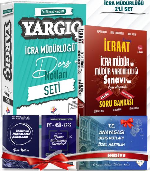  İcra Müdür Yardımcılığı 2 li Sınav Seti Ders Notları Seti - Yargıç İcra Müdürlüğü (2024 Sınavına Özel Hazırlık)